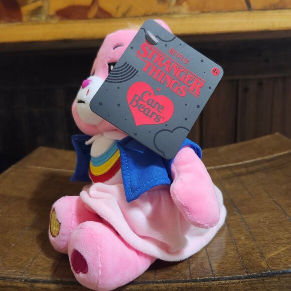 Care Bears × Stranger Things Fun Size Plush 9" Cheer Bear Eleven Limited Edition - Picture 4 of 9